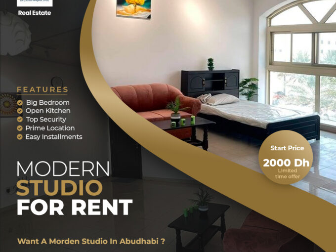 Modern Studio In Khalifa Town